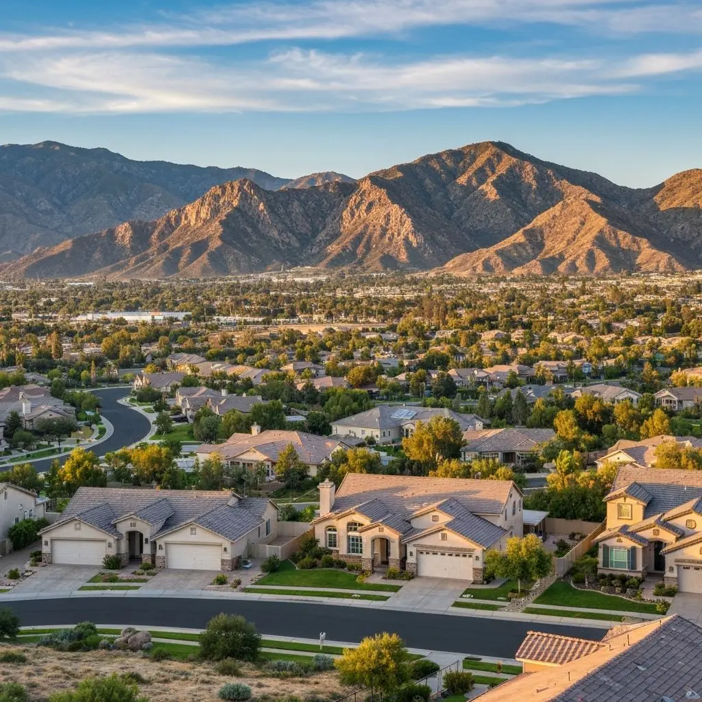 Simi Valley homes with mountain backdrop